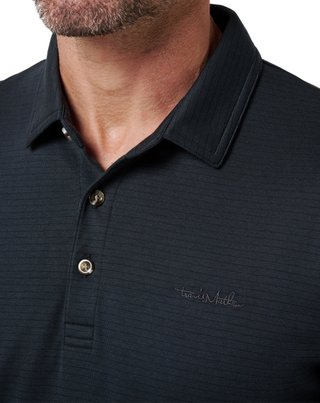 Travis Mathew The Zinna 2.0 No Logo męskie polo, czarne