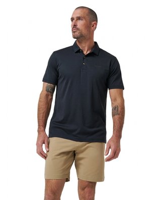 Travis Mathew The Zinna 2.0 No Logo męskie polo, czarne