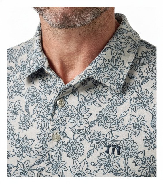Travis Mathew Featherweight Sunbeam męskie polo, italian sand