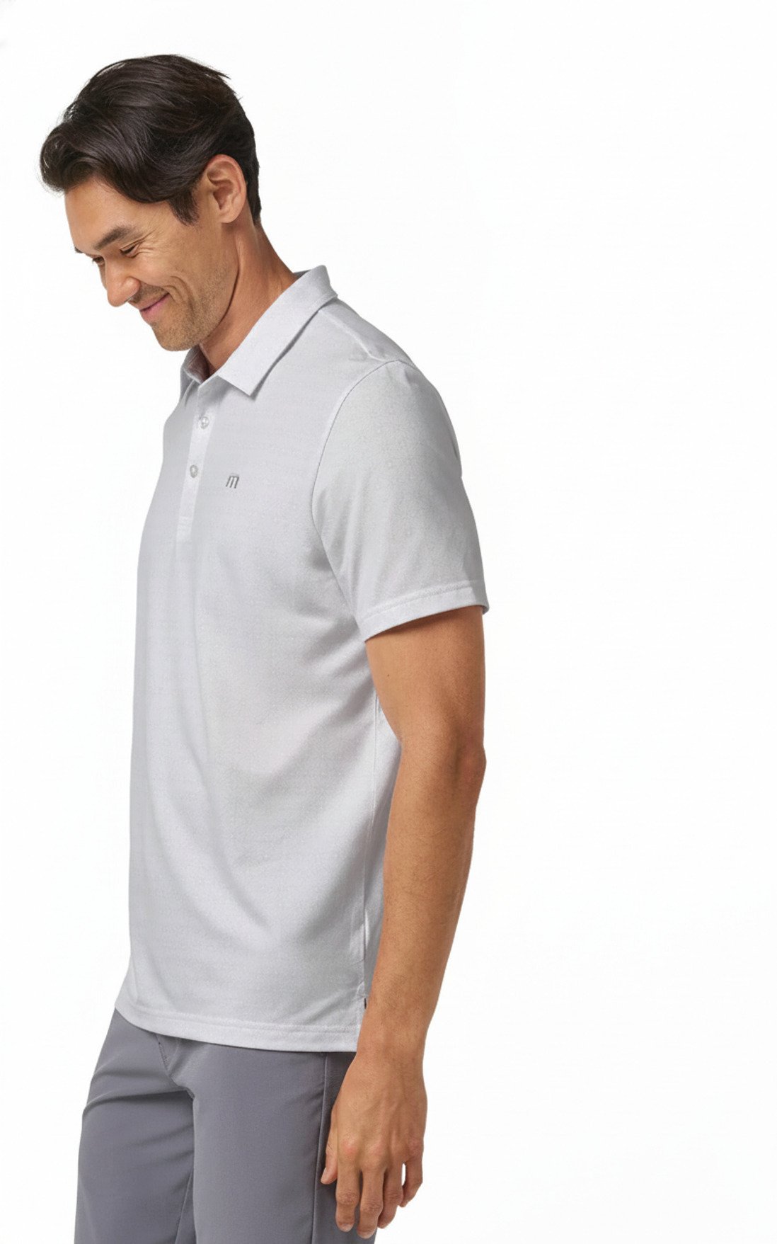 Travis Mathew Featherweight Trophy Ready męskie polo, białe