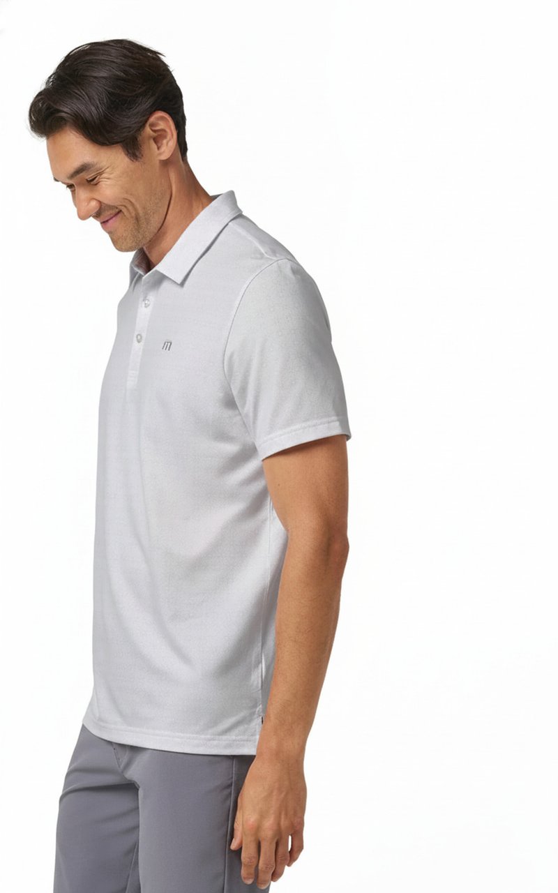 Travis Mathew Featherweight Trophy Ready męskie polo, białe