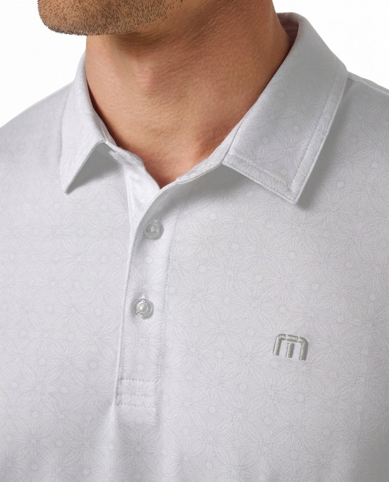 Travis Mathew Featherweight Trophy Ready męskie polo, białe