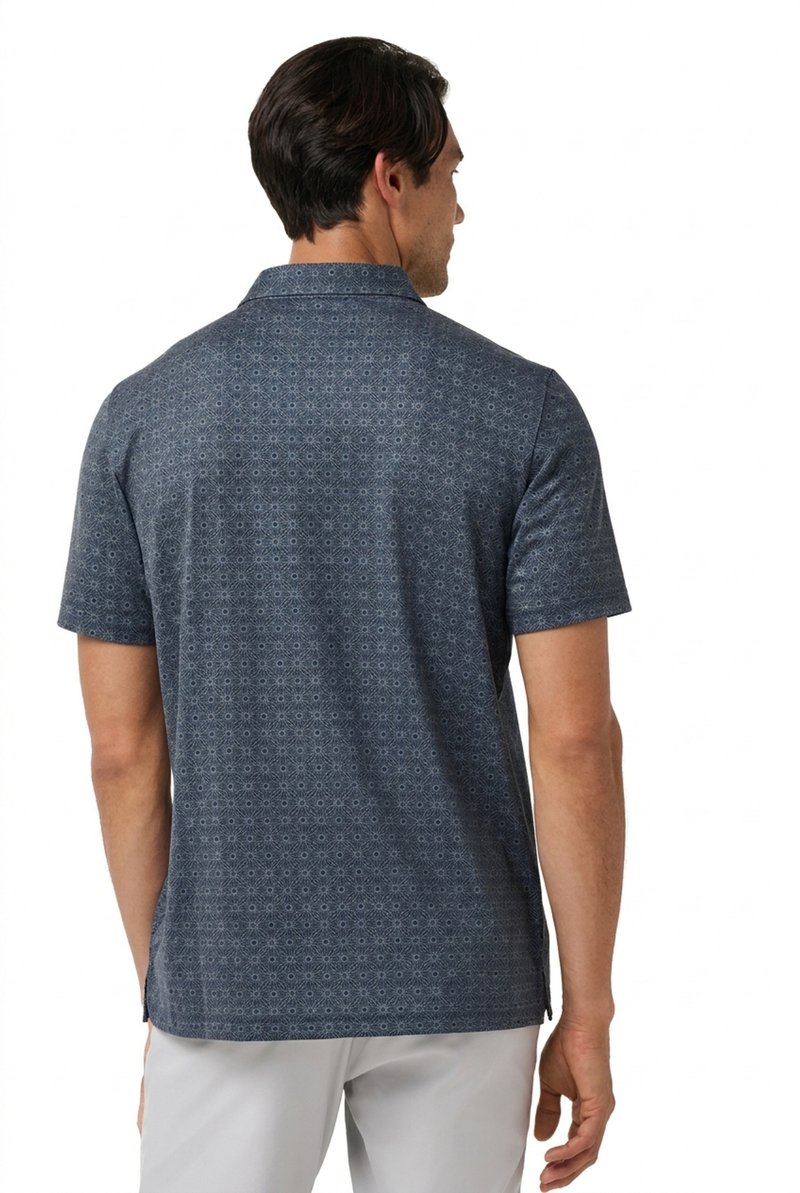 Travis Mathew Featherweight Trophy Ready męskie polo, total eclipse