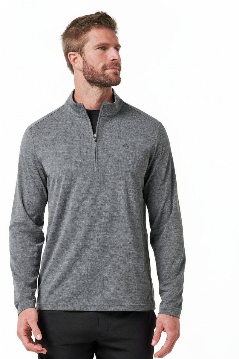 Travis Mathew Heater Pro 1/4Zip męska bluza, heather grey