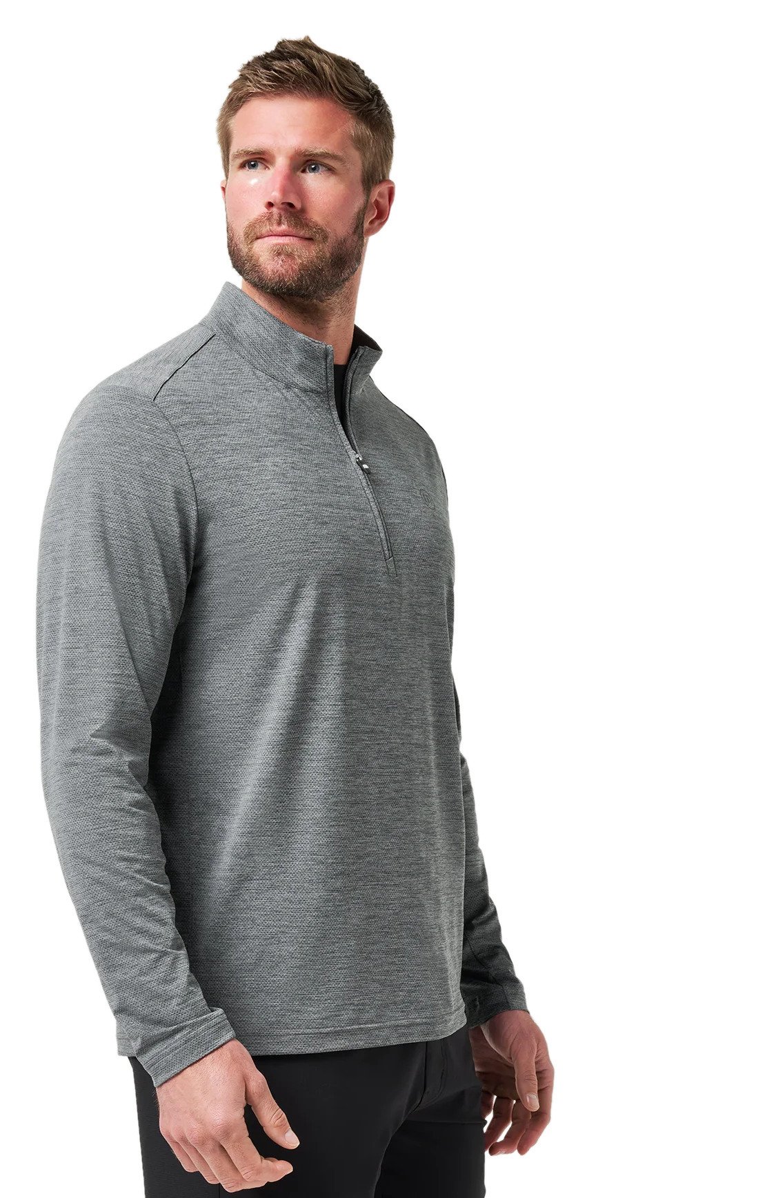 Travis Mathew Heater Pro 1/4Zip męska bluza, heather grey