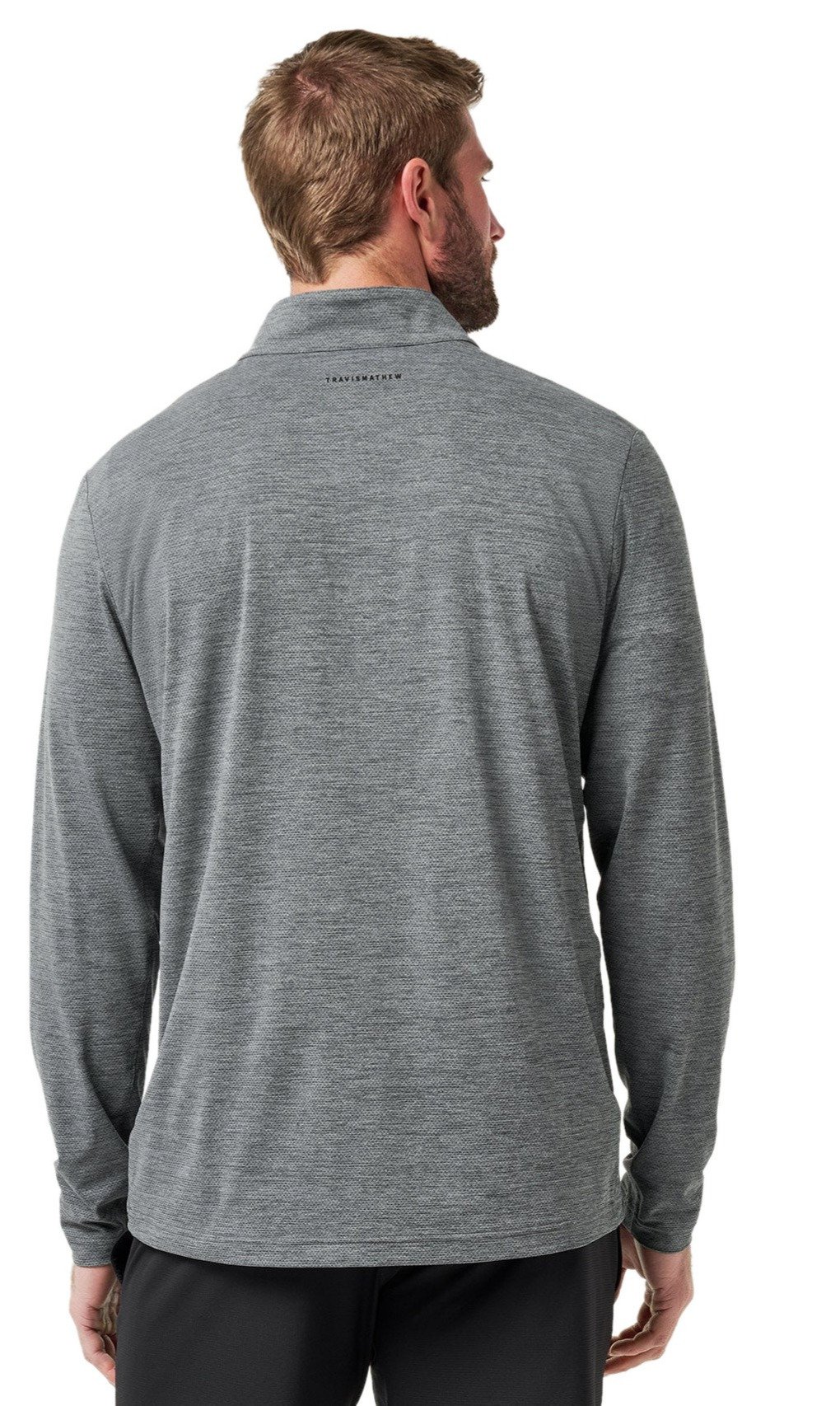 Travis Mathew Heater Pro 1/4Zip męska bluza, heather grey