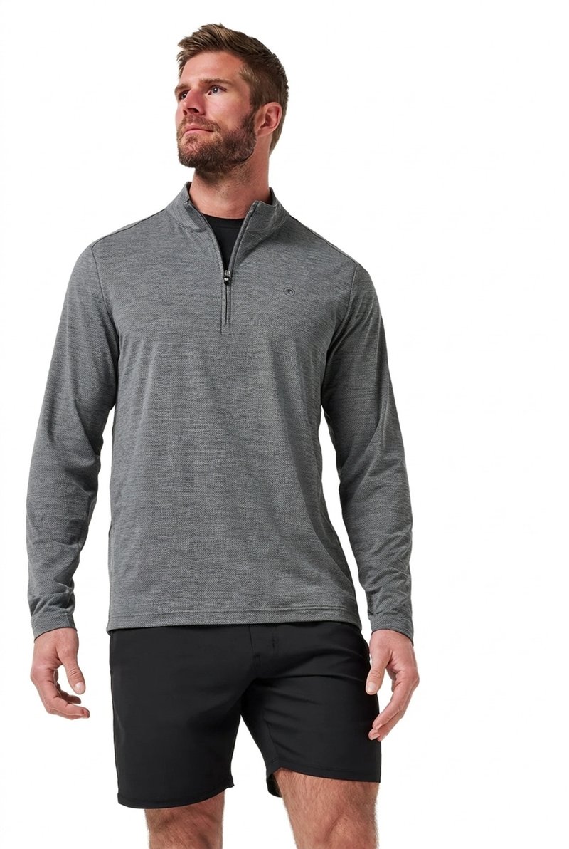 Travis Mathew Heater Pro 1/4Zip męska bluza, heather grey