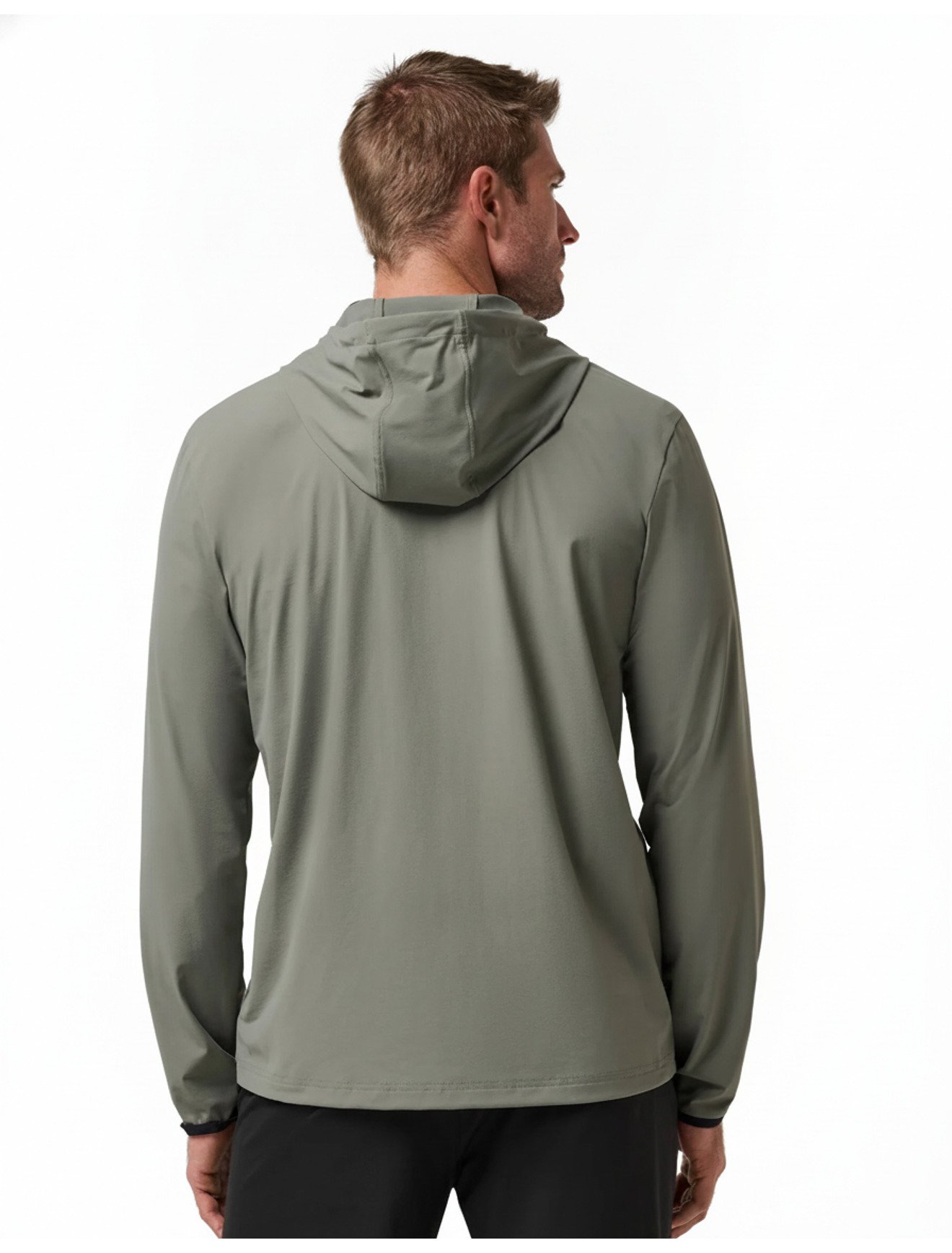 Travis Mathew Hero Hour Tech męska bluza z kapturem, dark olive