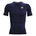 Under Armour HeatGear męska koszulka kompresyjna, midnight navy/biała