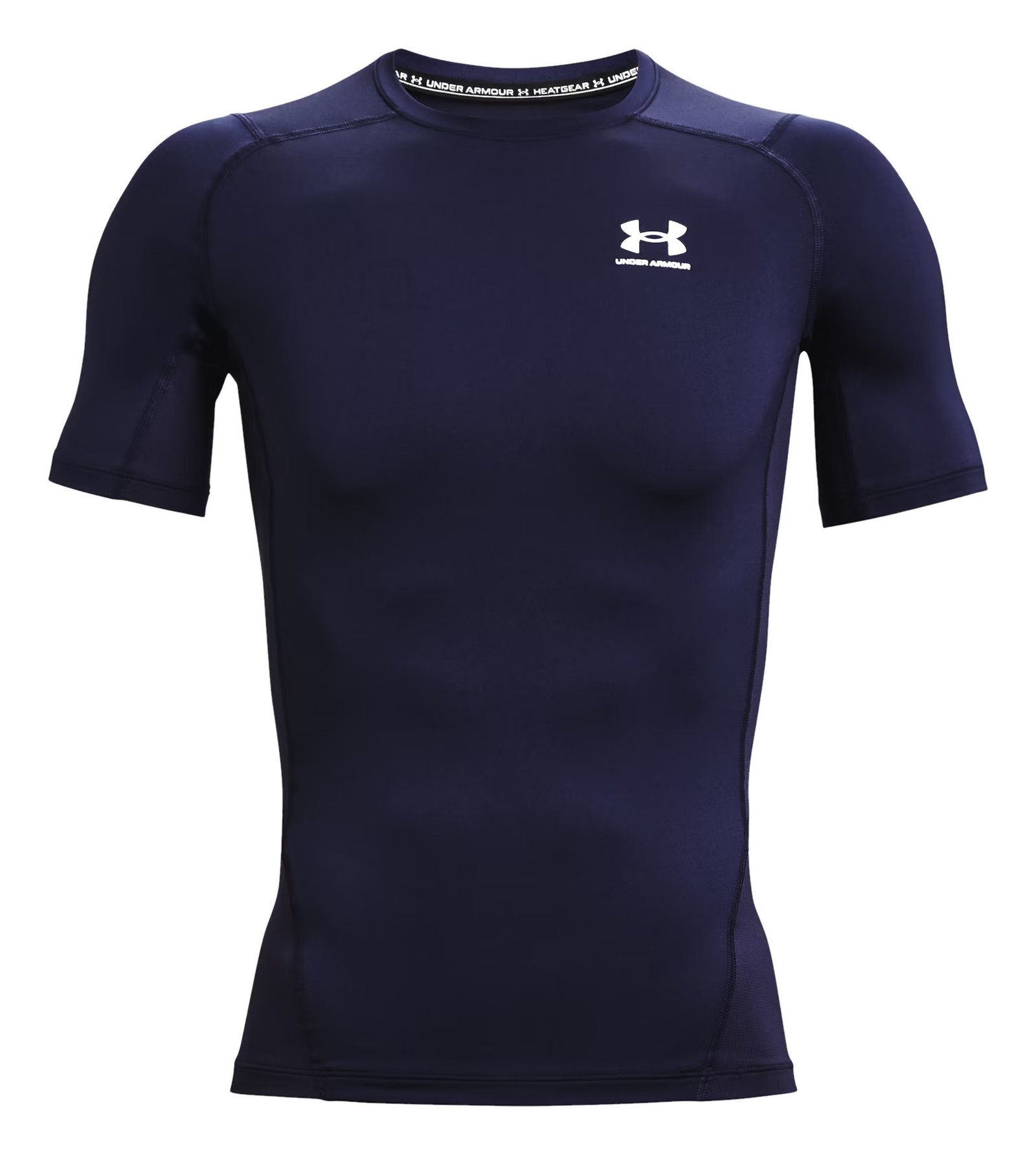 Under Armour HeatGear męska koszulka kompresyjna, midnight navy/biała