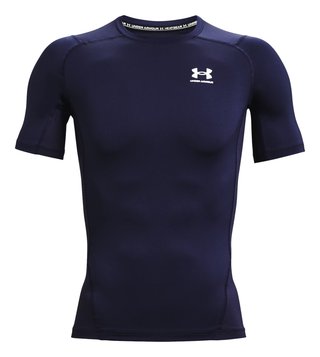 Under Armour HeatGear męska koszulka kompresyjna, midnight navy/biała