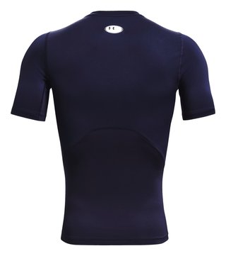 Under Armour HeatGear męska koszulka kompresyjna, midnight navy/biała