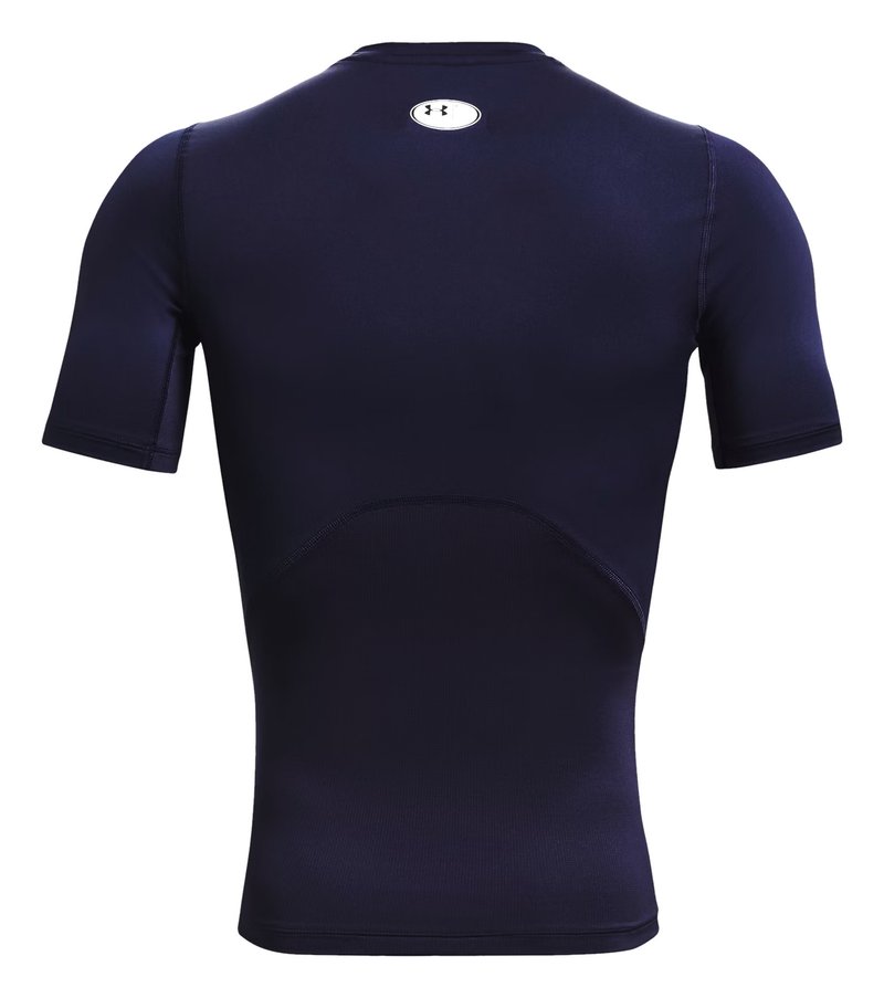 Under Armour HeatGear męska koszulka kompresyjna, midnight navy/biała