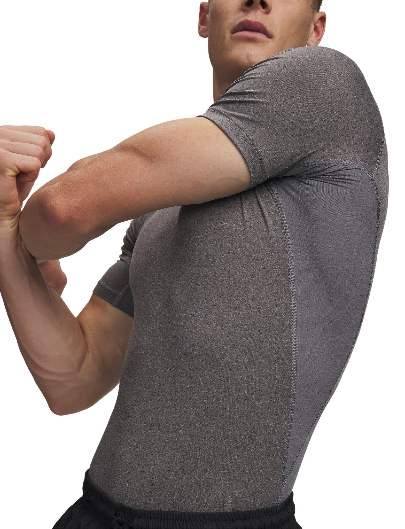 Under Armour HeatGear męska koszulka kompresyjna, carbon heather