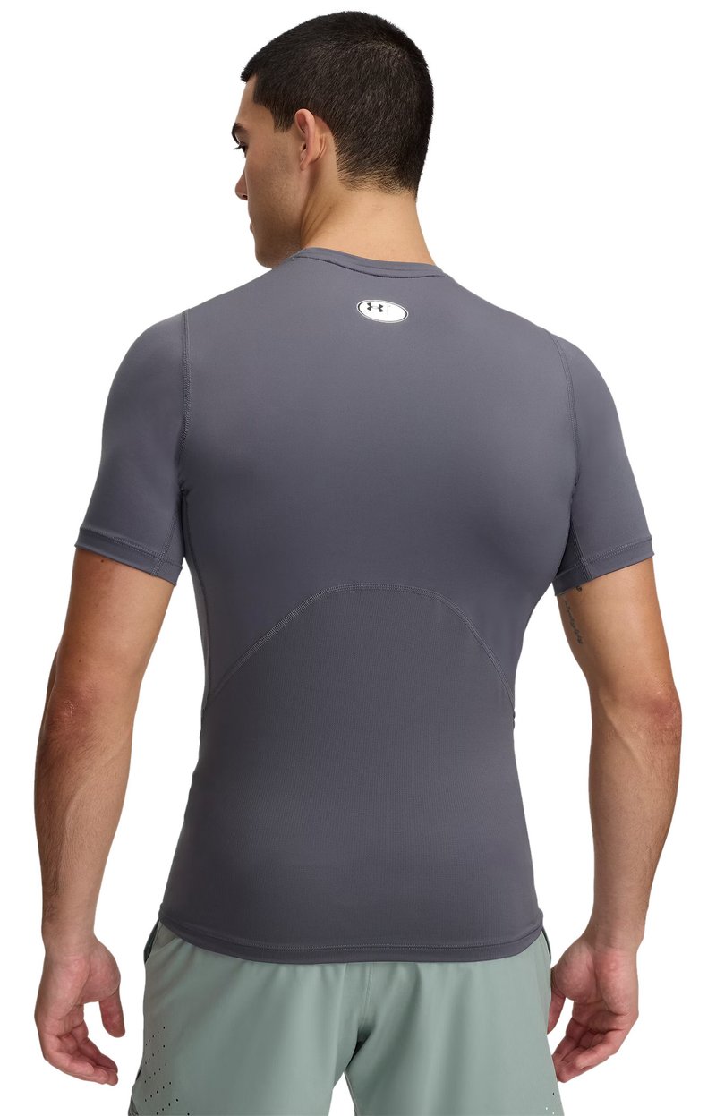 Under Armour HeatGear męska koszulka kompresyjna, castlerock/biały