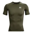 Under Armour HeatGear męska koszulka kompresyjna, marine OD green/biała