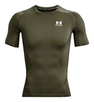 Under Armour HeatGear męska koszulka kompresyjna, marine OD green/biała