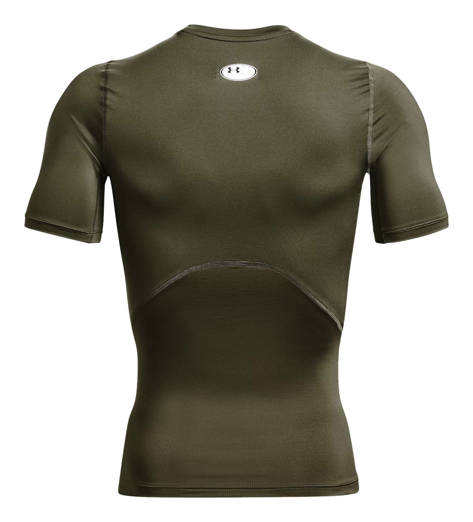 Under Armour HeatGear męska koszulka kompresyjna, marine OD green/biała