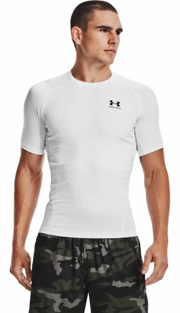 Under Armour HeatGear męska koszulka kompresyjna, biała