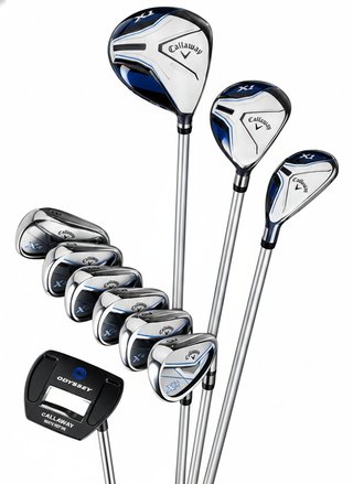 Callaway XT 26 11PC junior zestaw golfowy, stal/grafit, niebiesko/biały