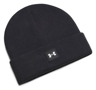 Under Armour Youth Halftime junior zimowa czapka beanie, czarno/biała