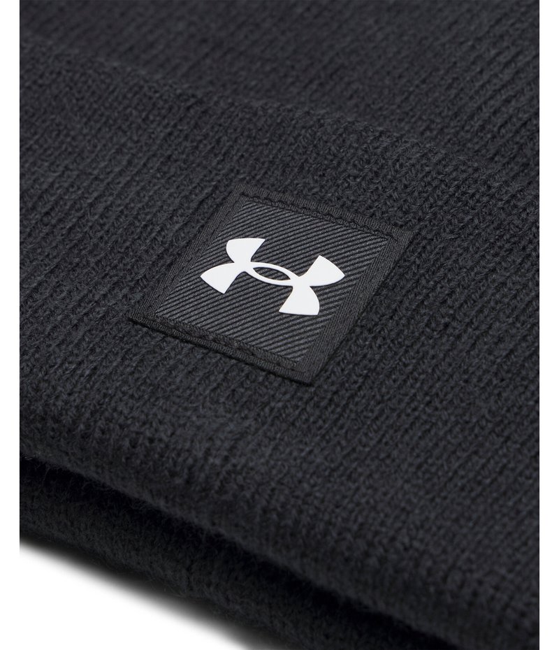 Under Armour Youth Halftime junior zimowa czapka beanie, czarno/biała