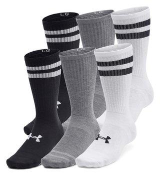 Under Armour Essential Crew unisex skarpety (6 pack), biało/czarne