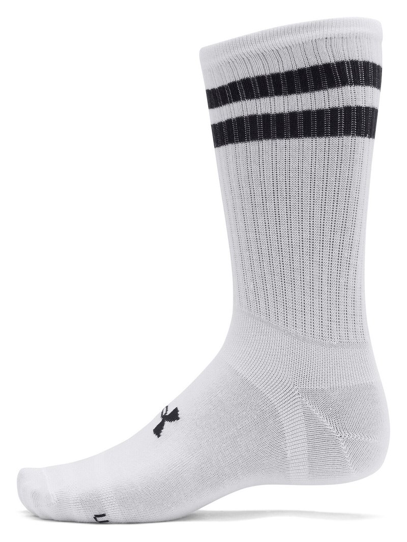 Under Armour Essential Crew unisex skarpety (6 pack), biało/czarne