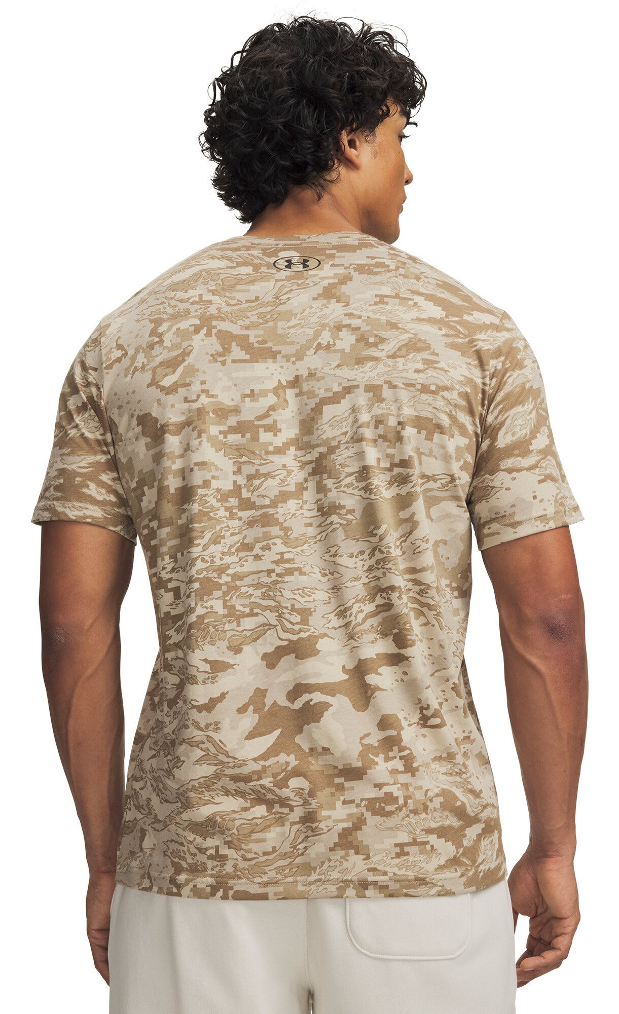 Under Armour ABC Camo SS męska koszulka, city khaki/czarna