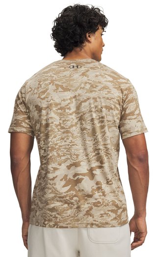 Under Armour ABC Camo SS męska koszulka, city khaki/czarna