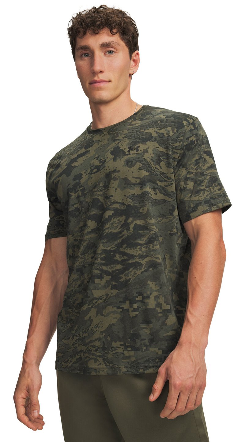 Under Armour ABC Camo SS męski t-shirt, marine OD green/czarny