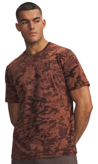 Under Armour ABC Camo SS męska koszulka, vintage mocha