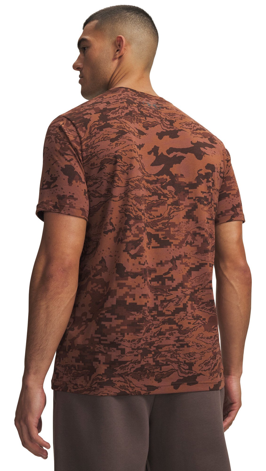 Under Armour ABC Camo SS męska koszulka, vintage mocha
