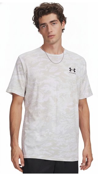 Under Armour ABC Camo SS męska koszulka, biało/czarna