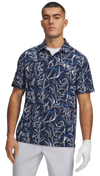 Under Armour Playoff 3.0 Printed męskie polo, midnight blue
