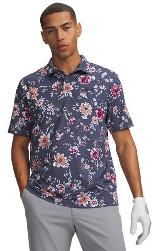 Under Armour Matchplay Printed męskie polo, downpour gray