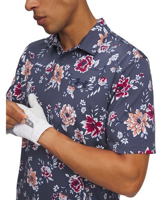 Under Armour Matchplay Printed męskie polo, downpour gray