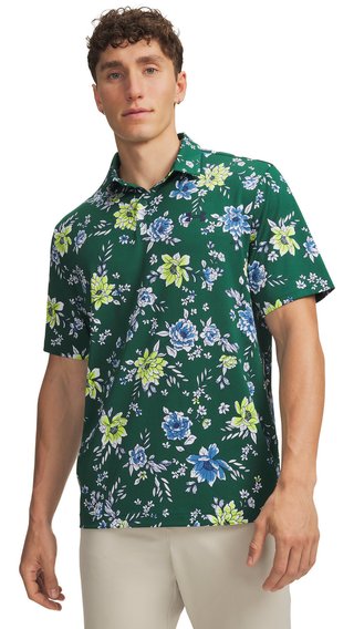 Under Armour Matchplay Printed męskie polo, campus ivy