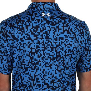 Under Armour T2G Printed męskie polo, blue atlantis