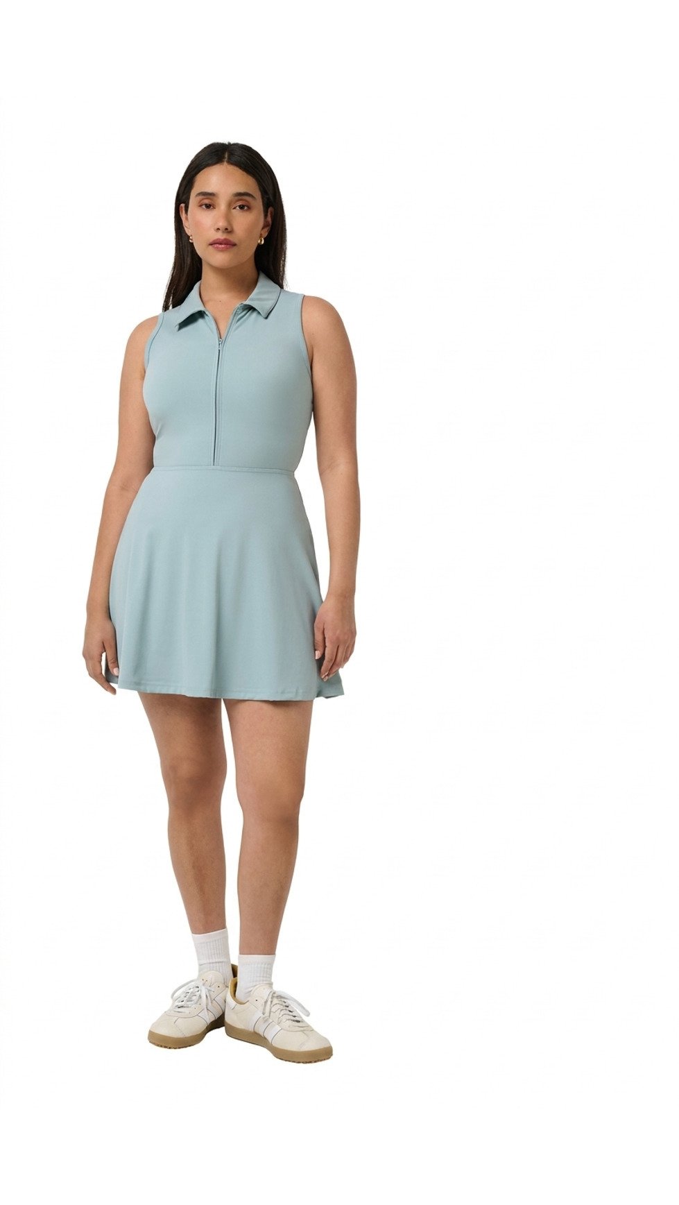 Travis Mathew Moveknit Sleeveless Polo damska sukienka, slate