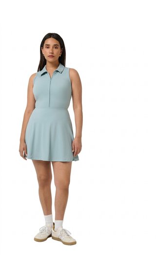 Travis Mathew Moveknit Sleeveless Polo damska sukienka, slate