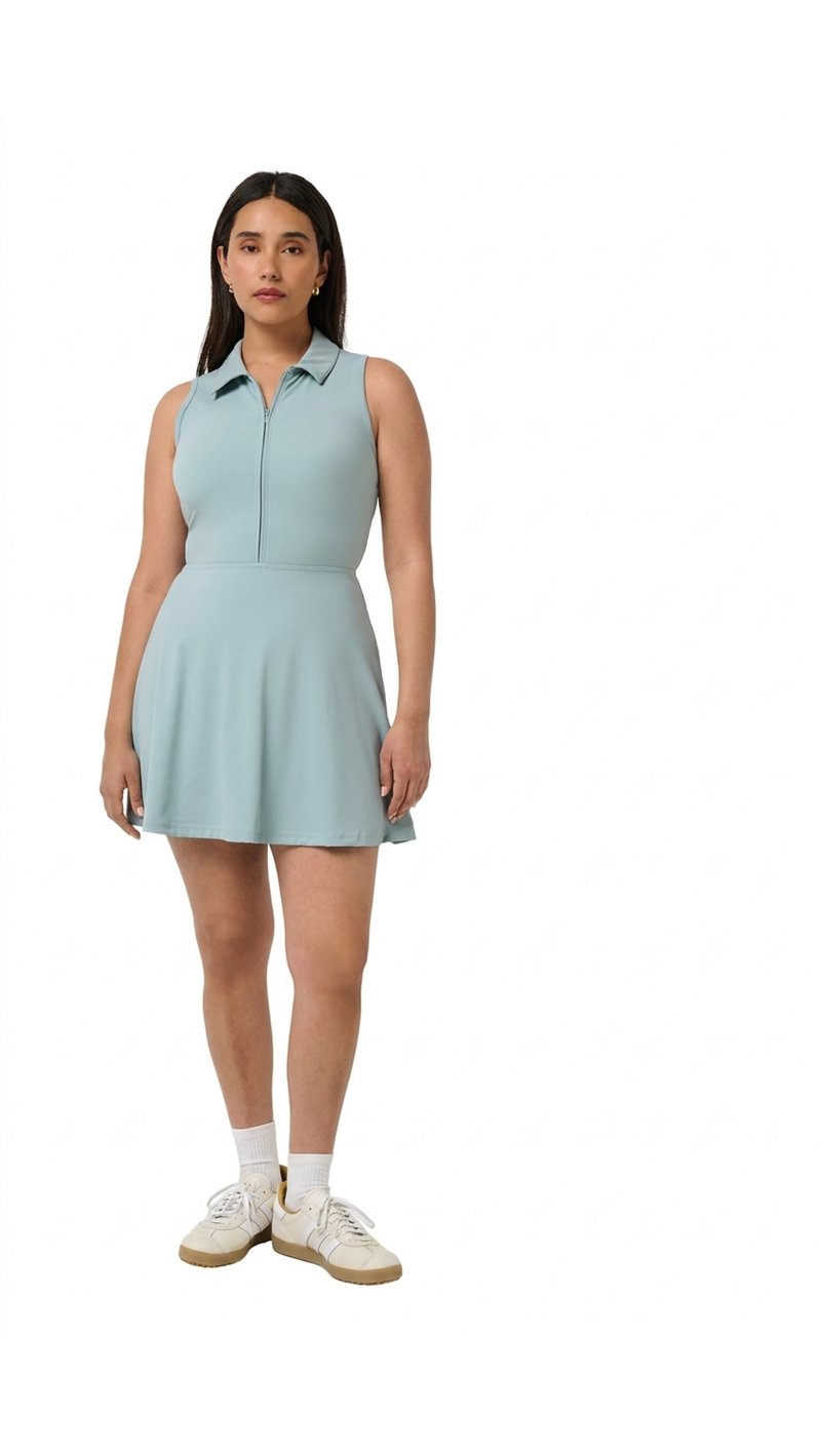 Travis Mathew Moveknit Sleeveless Polo damska sukienka, slate