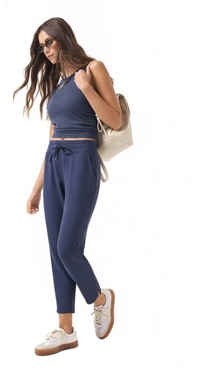 Travis Mathew Skyloft Soft Ankle damskie spodnie, navy blazer