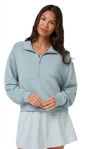 Travis Mathew Skyloft Soft Half Zip Pullover damska bluza, slate