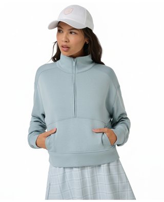 Travis Mathew Skyloft Soft Half Zip Pullover damska bluza, slate