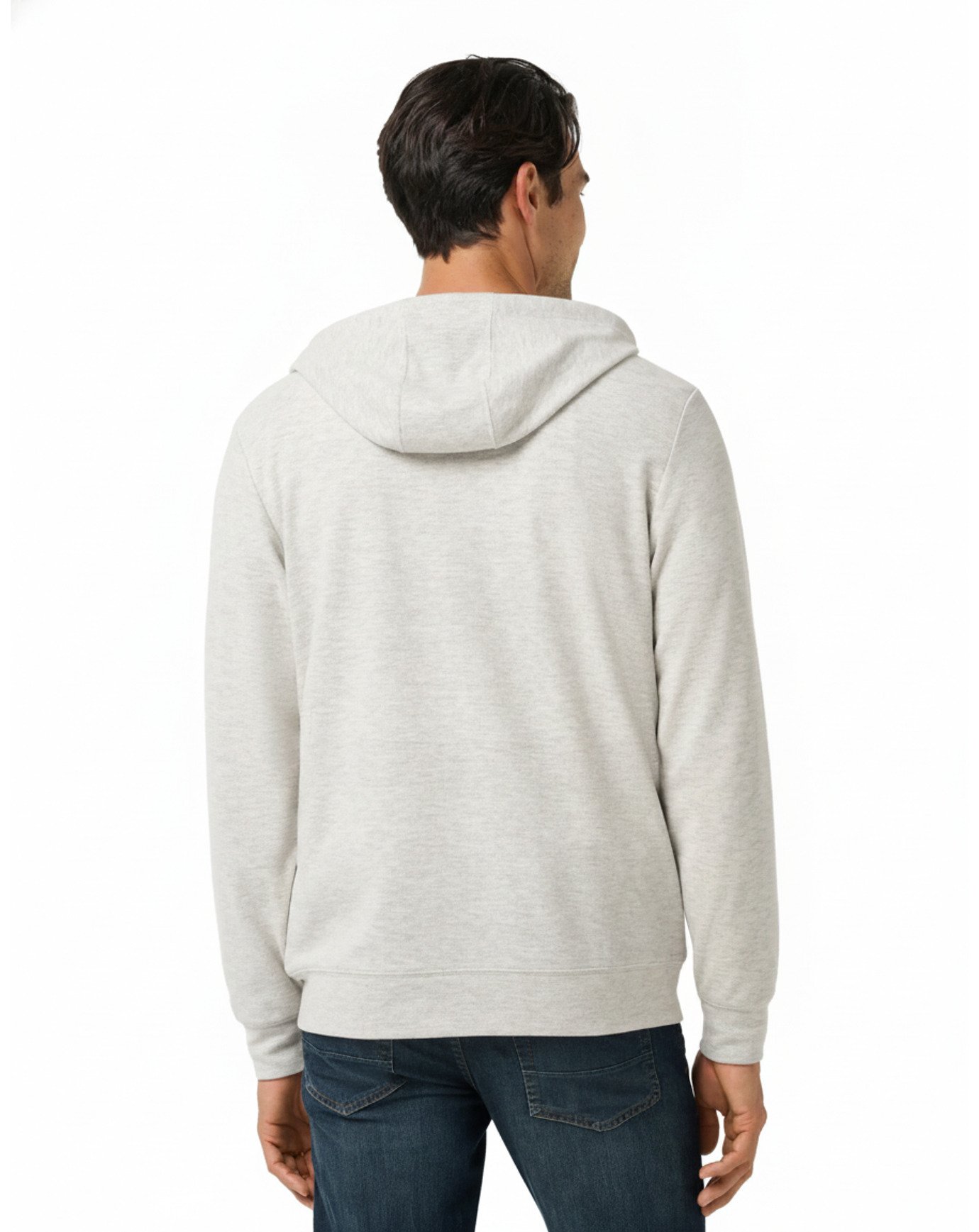 Travis Mathew Cloud Sweater Full Zip męska bluza z kapturem, heather grey