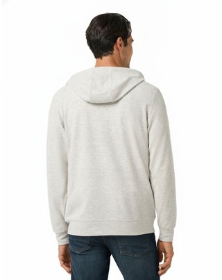 Travis Mathew Cloud Sweater Full Zip męska bluza z kapturem, heather grey