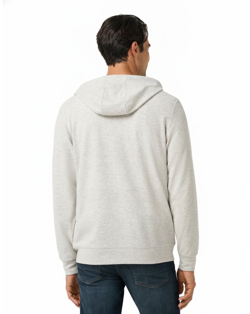 Travis Mathew Cloud Sweater Full Zip męska bluza z kapturem, heather grey