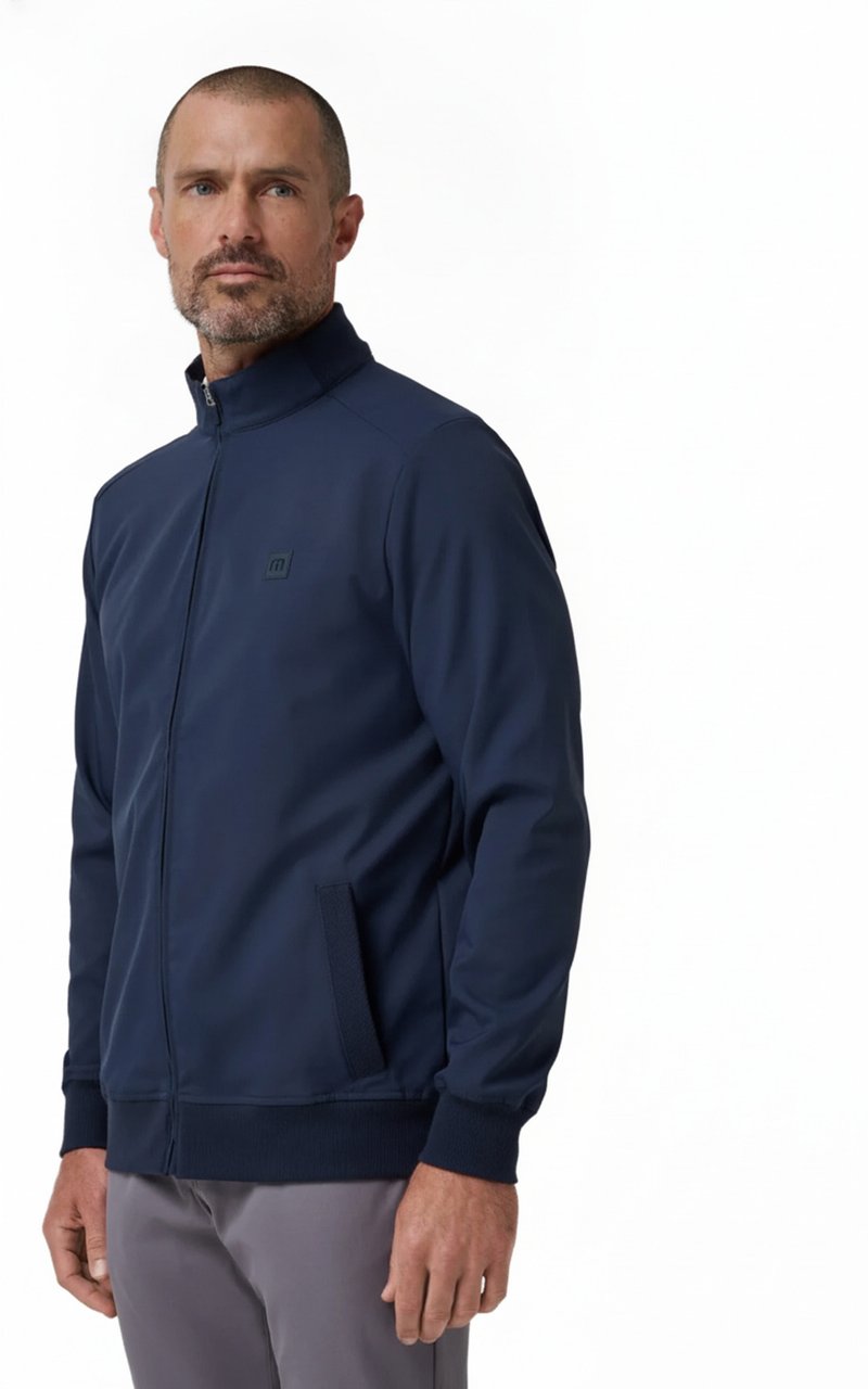 Travis Mathew Open To Close 2.0 Full Zip męska kurtka, total eclipse