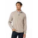 Travis Mathew Cloud męski sweter 1/4 zip, heather roasted cashew